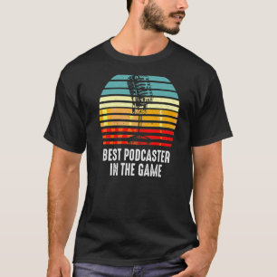 Camiseta Mejor contenido de radio de podcaster Podcasting