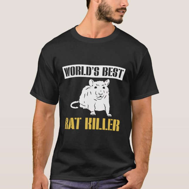 Camiseta Mejor Control de Plagas Exterminador de Ratas del  (Anverso)