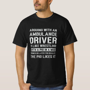 Camiseta Mejor Controlador De Ambulancias Emergencia Paramé
