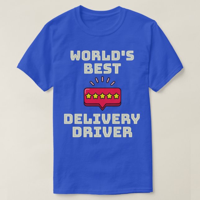 Camiseta Mejor controlador de entrega del mundo (Diseño del anverso)