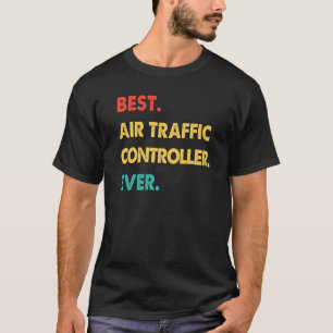 Camiseta Mejor controlador de tráfico aéreo retro
