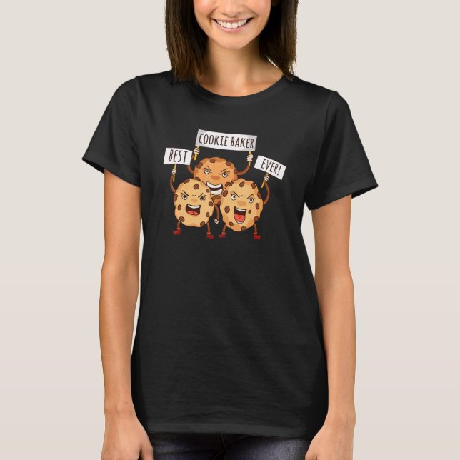 Camiseta Mejor Cookie Baker Cookies Frescas Horneadas (Anverso)