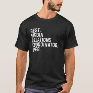 Camiseta Mejor coordinador de relaciones con los medios de