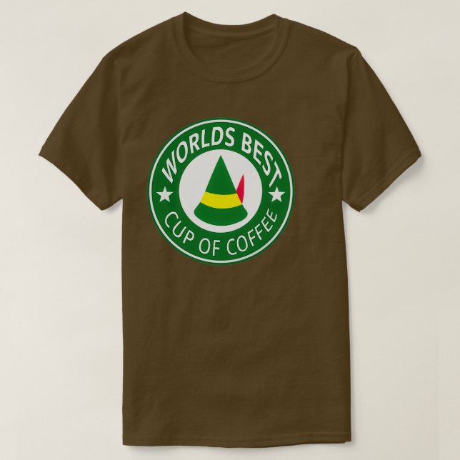 Camiseta Mejor Copa Mundial de Café Elf (Diseño del anverso)
