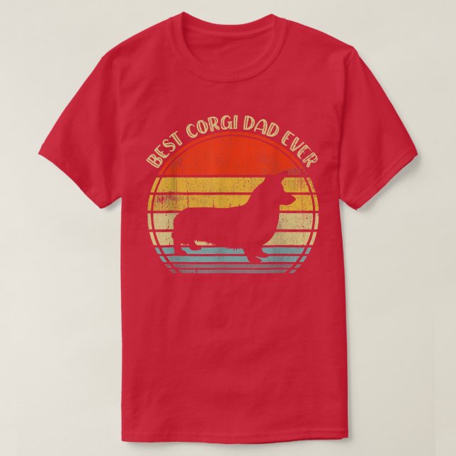 Camiseta Mejor Corgi Dad (Diseño del anverso)