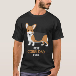 Camiseta Mejor Corgi Dad Nunca Red Tricolor Pembroke Welsh