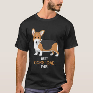 Camiseta Mejor Corgi Dad Nunca Red Tricolor Pembroke Welsh