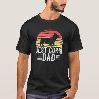 Camiseta Mejor Corgi Dad Welsh Corgi Dog Retro