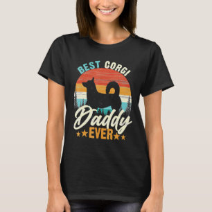 Camiseta Mejor Corgi Daddy Ever Retro Vintage