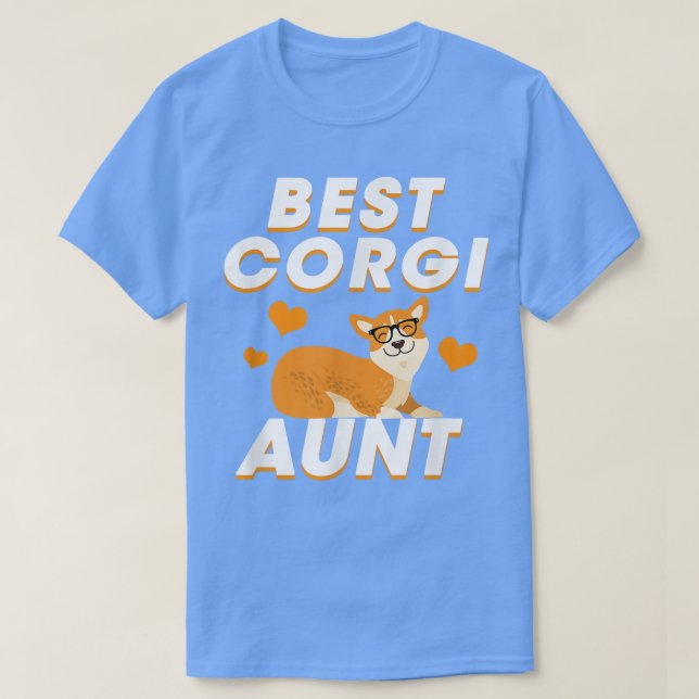 Camiseta Mejor Corgi Tía Graciosa Corgi Dog  (Diseño del anverso)