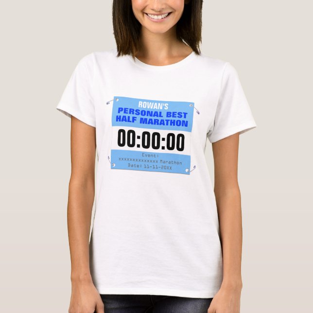 Camiseta Mejor corredor personal de encargo del (Anverso)