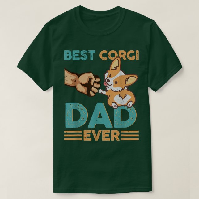 Camiseta Mejor cosecha de Corgi Dad (Diseño del anverso)