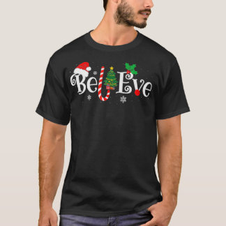 CAMISETA MEJOR CREER NAVIDADES PAJAMA SHIRT EVENTUALMENTE F