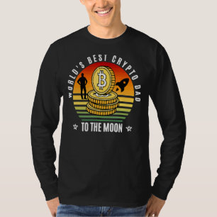 Camiseta Mejor Crypto Dad Blockchain Blockcoin Fa