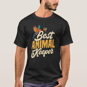 Camiseta Mejor cuidador de animales gráfico amante de los a