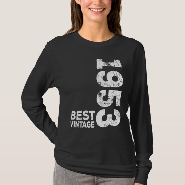 Camiseta Mejor Cumpleaños de la Vintage 1953 (Anverso)