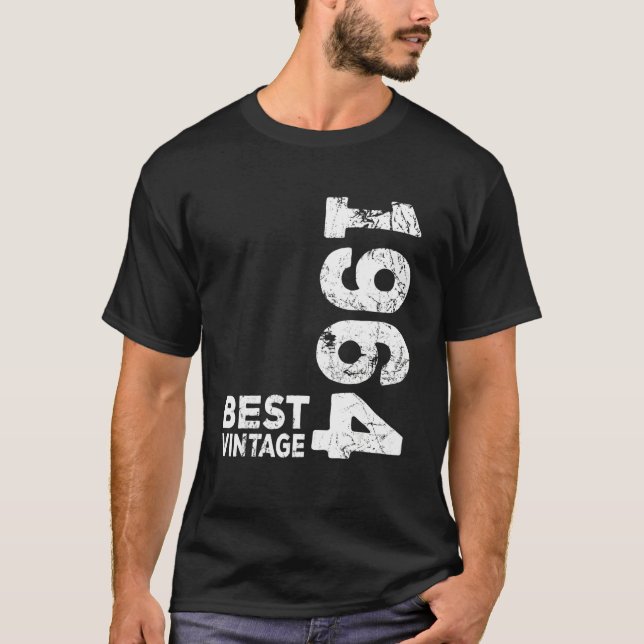 Camiseta Mejor Cumpleaños de la Vintage 1964 (Anverso)