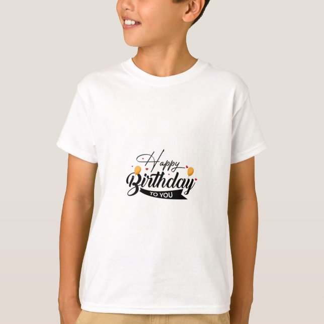 Camiseta Mejor cumpleaños feliz (Anverso)