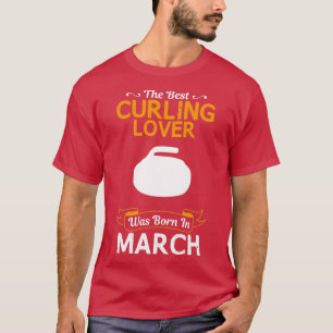 Camiseta Mejor Curling Lover Marzo Gracioso Diseño Para Reg