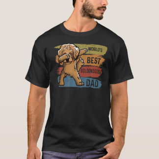 Camiseta Mejor Dabbing Goldendoodle Dad Dab Para Niños Homb