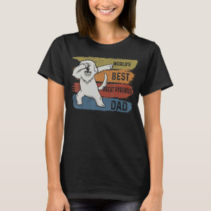 Camiseta Mejor Dabbing Gran Pirineo Papá Dab Para Niños Hom