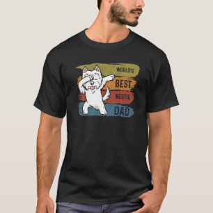 Camiseta Mejor Dabbing Westie Dad Dab Para Niños Hombres