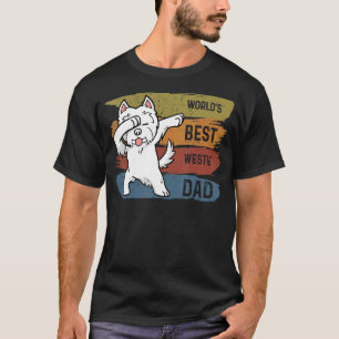 Camiseta Mejor Dabbing Westie Dad Dab Para Niños Hombres
