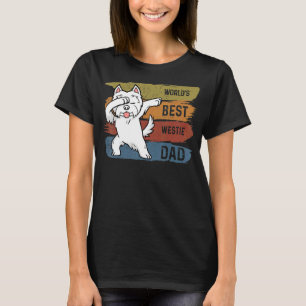 Camiseta Mejor Dabbing Westie Dad Dab Para Niños Hombres