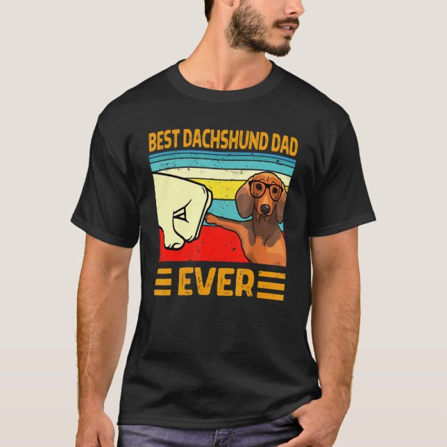 Camiseta Mejor Dachshund Dad (Anverso)