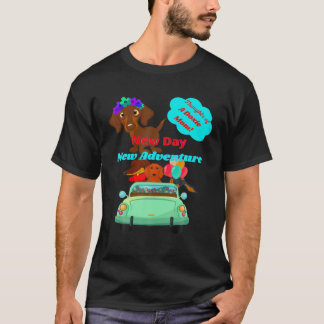 CAMISETA MEJOR DACHSHUND FUNNY WIENER PERRO AMAR NUEVO DÍA 