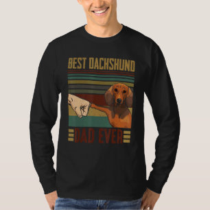 Camiseta Mejor Dachshund Papá Perro Hombres Padres D