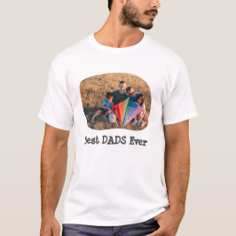 Camiseta Mejor DADS siempre LGBTQ subir tu foto horizontal