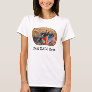 Camiseta Mejor DADS siempre LGBTQ subir tu foto horizontal