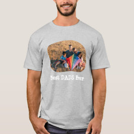 Camiseta Mejor DADS siempre LGBTQ subir tu foto horizontal