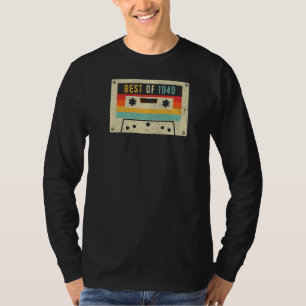 Camiseta Mejor de 1949 Cinta de Cassette Retro Vintage 74th