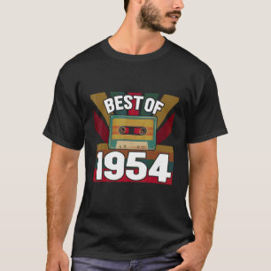 Camiseta Mejor De 1954 Retro De Cinta De Cassette Clásica M