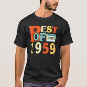 Camiseta Mejor De 1959 62ª Cinta De Cassette De Cumpleaños