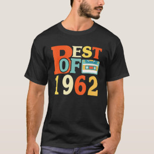 Camiseta Mejor De 1962 59ª Cinta De Cassette De Cumpleaños