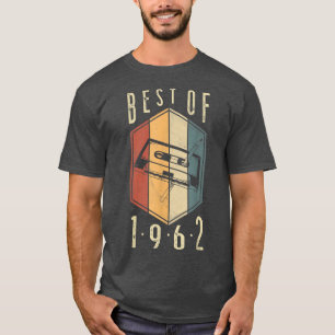 Camiseta Mejor De 1962 Regalos De 60 Años Cassette Tape 60t