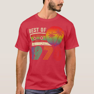 Camiseta Mejor De 1970 52º Cumpleaños Cassette Limite