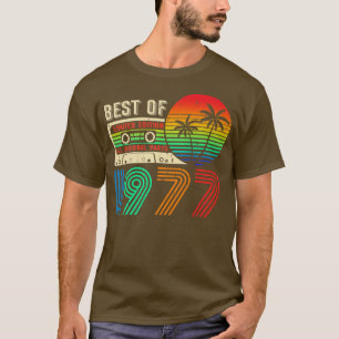 Camiseta Mejor De 1977 45º Cumpleaños Cassette Limite
