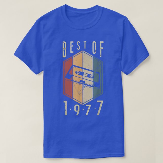 Camiseta Mejor De 1977 Regalos De 45 Años Cinta Cassette 45 (Diseño del anverso)