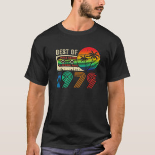Camiseta Mejor De 1979 43ª Vintage Cassette Limite