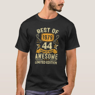Camiseta Mejor De 1979 44 Años 44º Cumpleaños Para Los Homb