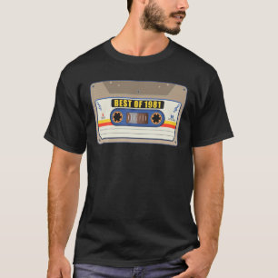 Camiseta Mejor De 1981 40Th Birthday Cassette Tape Vintage 