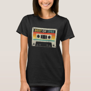 Camiseta Mejor De 1982 40º Cinta De Cassette De Cumpleaños