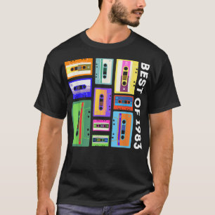 Camiseta Mejor De 1983 Cinta Cassette Shirt 80s Mezcla Retr