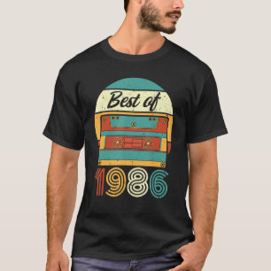 Camiseta Mejor De 1986 36ª Cinta De Cassette De Cumpleaños