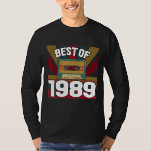 Camiseta Mejor De 1989 Cinta De Cassette Retro Vintage Clas