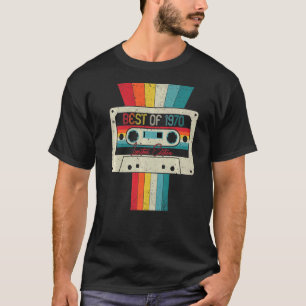 Camiseta Mejor De Cassette Retro Vintage 1970 Cumpleaños
